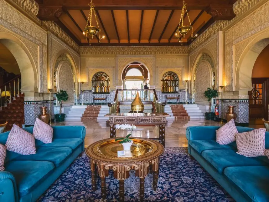 interior of the Alhambra palace boutique hotel