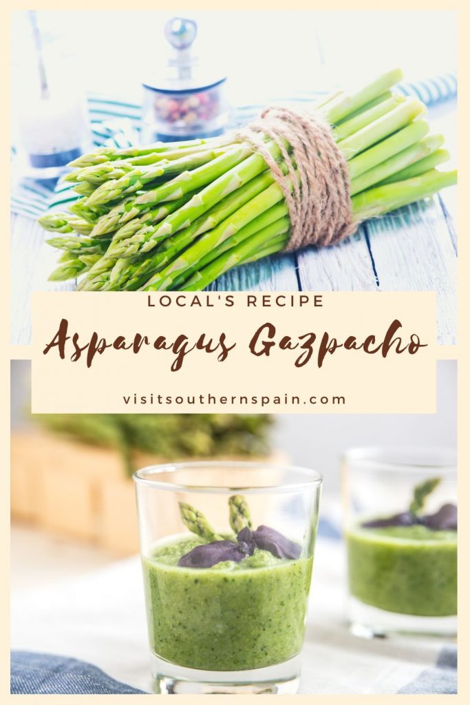 Do you want to try the best asparagus gazpacho recipe? This cold asparagus soup is the perfect choice for summer, as it can help you fight the heat, as well as give you the nutrition you need. This is an easy asparagus soup that you can put together with only a few ingredients. Spaniards make this chilled asparagus soup as often as possible since the asparagus soup is healthy as well. Try the asparagus gazpacho and taste it for yourself. #asparagusgazpacho #coldasparagussoup #gazpacho #asparagus