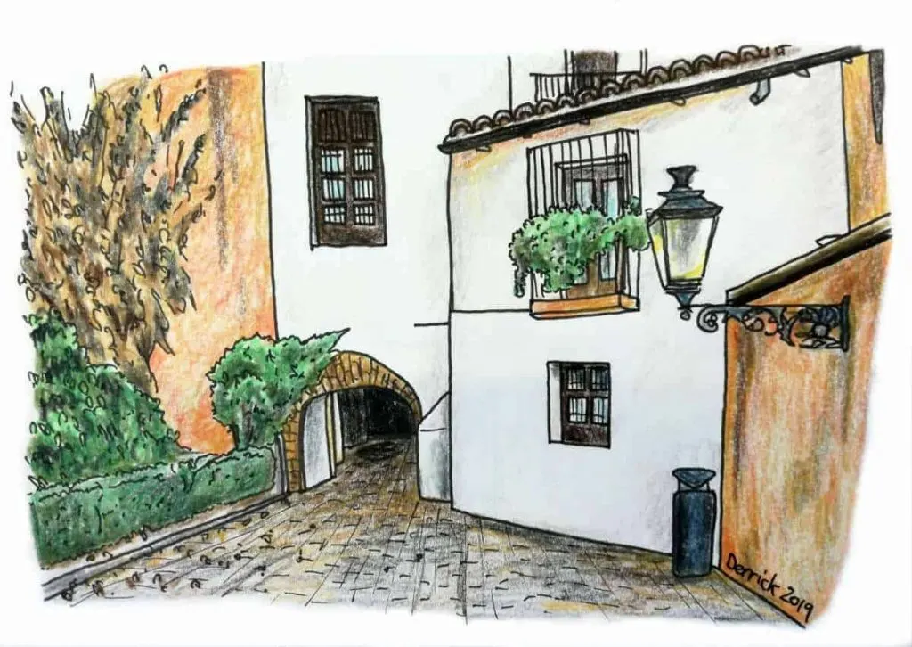 illustrated seville Santa-Cruz