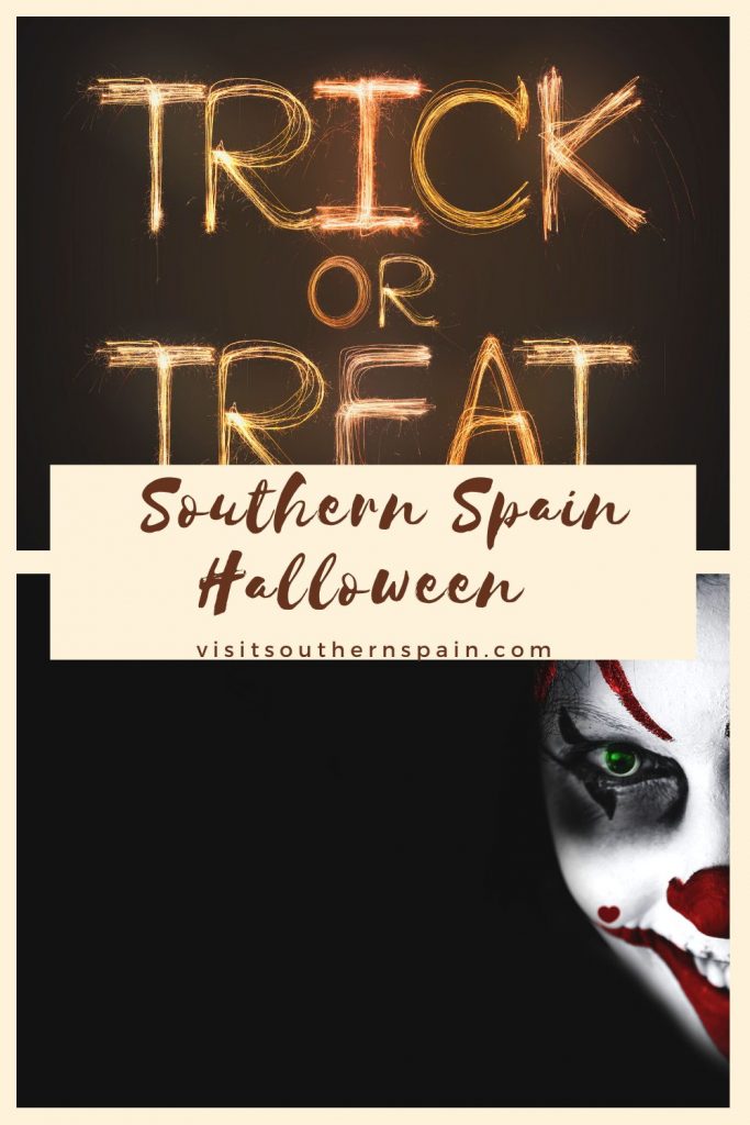 Do you want to know which are the best Southern Spain Halloween Traditions? Spain gives Halloween a whole new meaning and it's not just one day, but a 3-day celebration. Halloween in Spain starts on the 31st of October with the Day of the Witches, continues on the 1st of November with All Saints Day, and ends on the 2nd of November with the Day of the Dead. In Southern Spain, Halloween traditions are weird, wonderful, and unique. #spainhalloween #halloweeninspain #southernspain #halloween