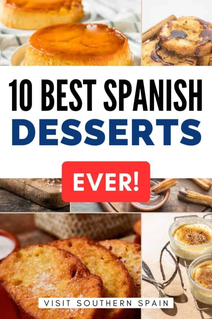 It is a collage of different spanish desserts mainly baked ones.