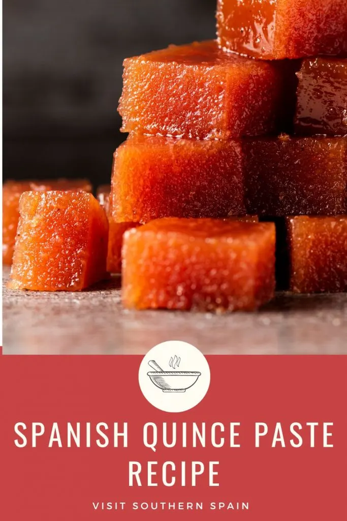 Are you looking for a dulce de membrillo recipe? You can now try our Spanish quince paste and enjoy the beginning of autumn just like the Spaniards do. The quince paste is very easy to make and you only need quince fruit and sugar. The dulce de membrillo recipe is also a Halloween snack but you can serve it with your favorite cheese and have a real Spanish treat for your family and friends. Try the recipe and see how delicious it is. #dulcedemembrillo #quincepaste #spanishquincepaste #membrillo
