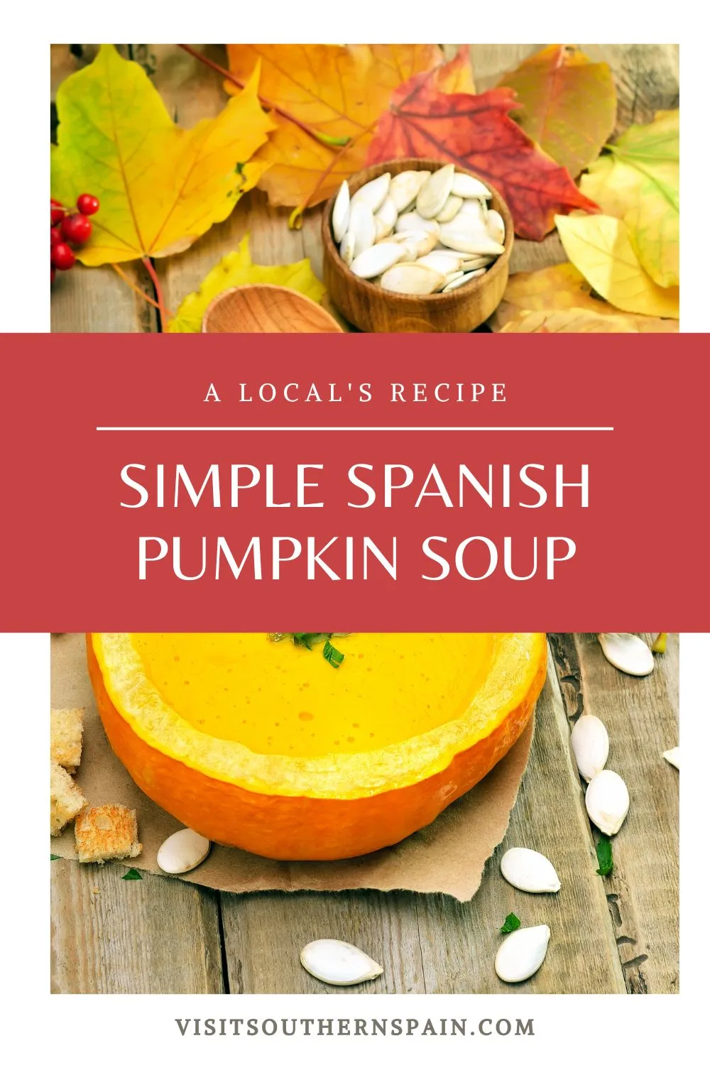 Do you want to make an Easy Spanish Pumpkin Soup Recipe? You can try the best Spanish soup with pumpkin and serve it on a cold day. With the autumn season already here, an easy pumpkin soup is exactly what you need. Our Spanish soup recipe is by far the best pumpkin soup recipe ever because it has a perfect balance of flavors. This is also a healthy pumpkin soup so don't be afraid to pour yourself another bowl. We know won't be able to stop! #spanishpumpkinsoup #pumpkinsoup #spanishsoup #pumpkin