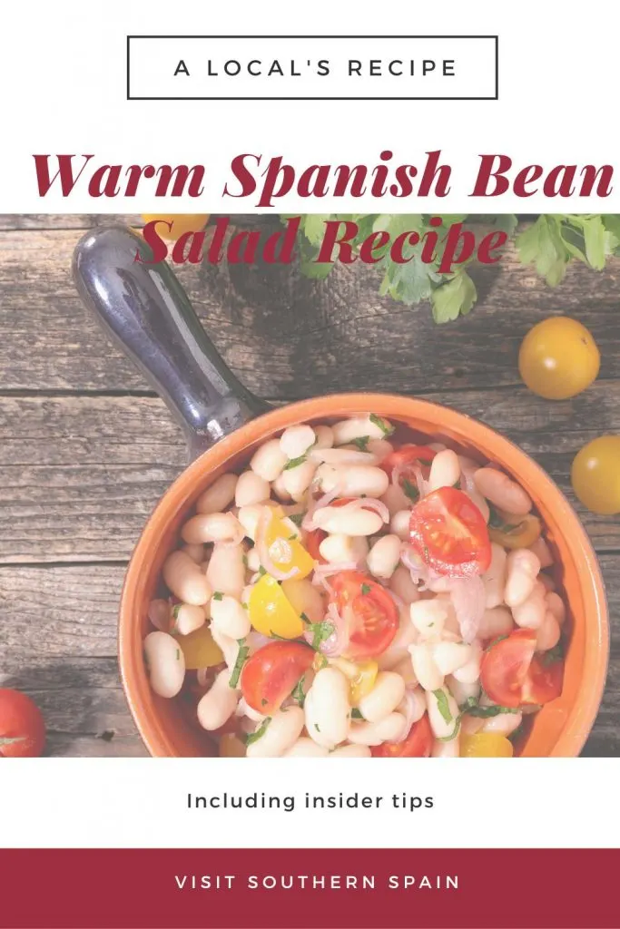Do you want to try the best Warm Spanish Bean Salad Recipe? The white bean salad is the perfect winter salad for it's also nutritious and healthy but it's also a warm salad. This Spanish white bean salad is incredibly easy to make, requires few ingredients and it's very low-fat, so it's a great choice while you're on a diet. So if Spanish traditional salad recipes you're after, don't hesitate to try the comforting Spanish bean salad. #spanishbeansalad #beansalad #warmbeansalad #spanishsalads