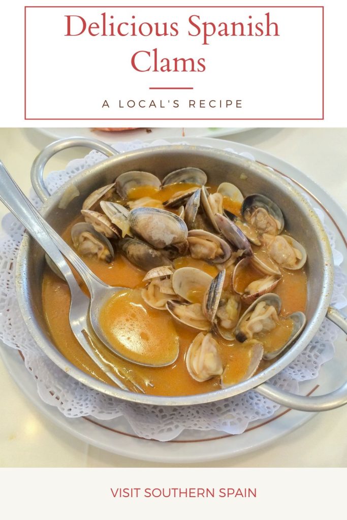 Are you looking for a Spanish clams recipe? The almejas a la marinera is a simple and tasty clam recipe from Spain that will change the way you are cooking clams. This is the best clam recipe, all thanks to its savory, Spanish-style sauce that accompanies these clams. The clams recipe can be done in under 1 hour and you won't need a lot of ingredients for the sauce, and you can make the recipe with whatever types of clams you like. #spanishclams #clamsrecipe #clams #almejasalamarinera #seafood