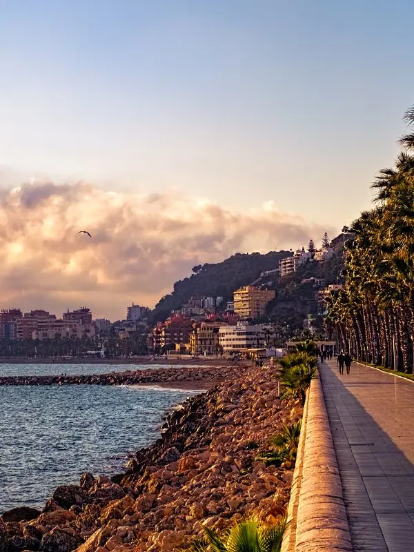 A promenade near Malagueta beach. 10 Best Things to Do in 1 Day in Malaga