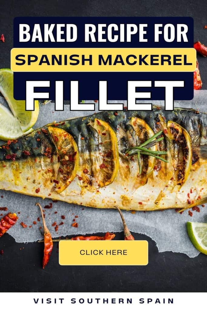 A top shot of a bake fish with some slices of lemon, and slices of lime and chilis on the side.
