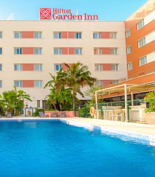 photo with the pool of Hilton Garden Inn Malaga. 10 Best Things to Do in 1 Day in Malaga