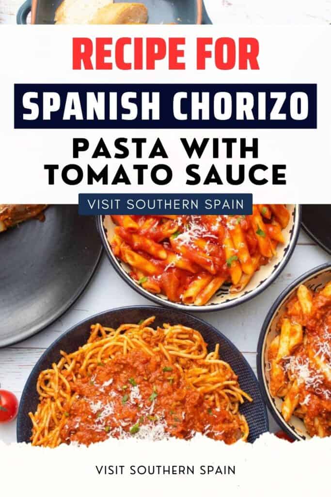 Spanish pasta pot with chorizo