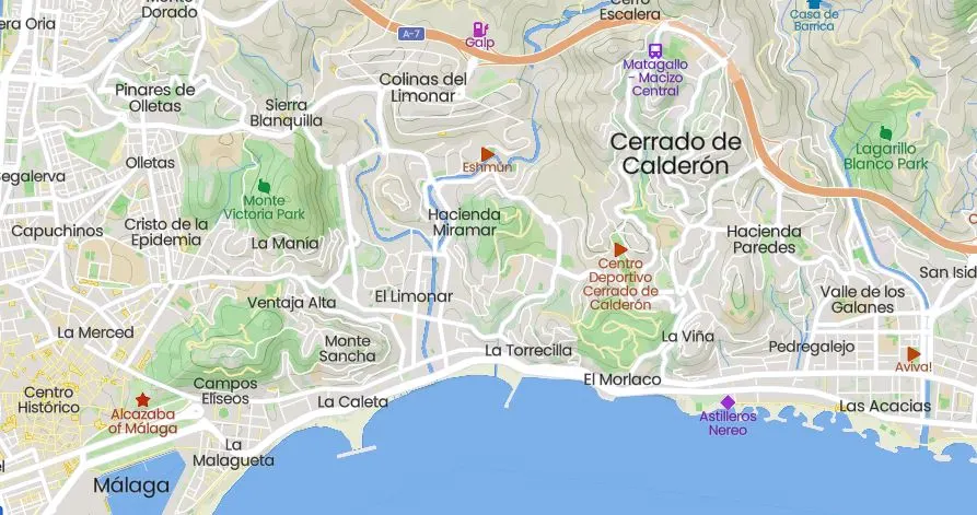 Cerrado de Calderón, Malaga Area. Where to Buy Properties in Malaga City