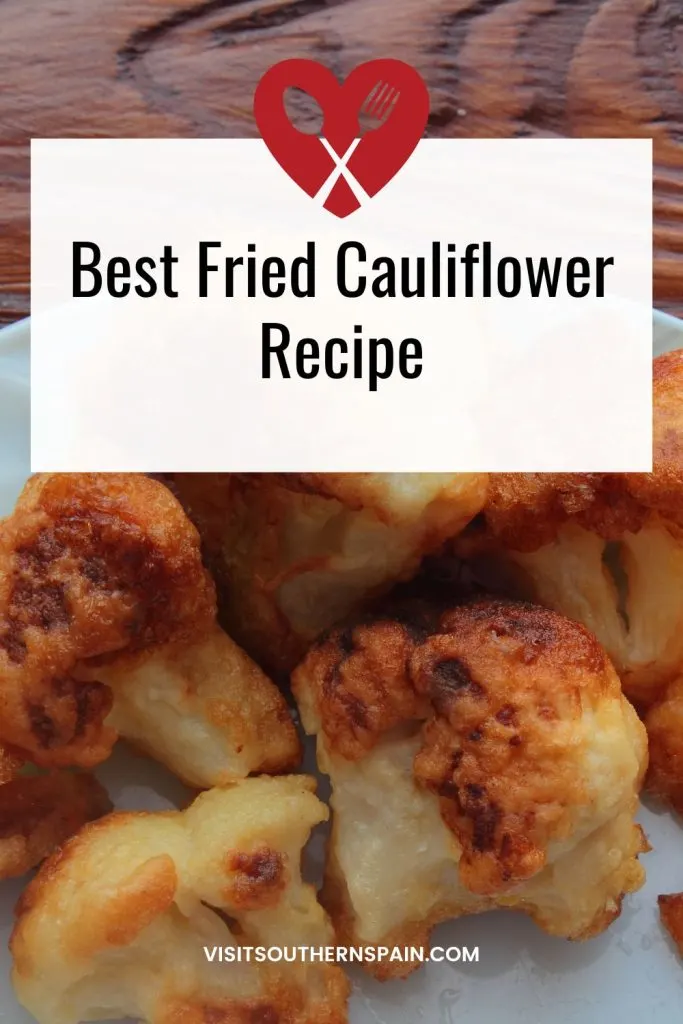 closeup with crispy fried cauliflower bites