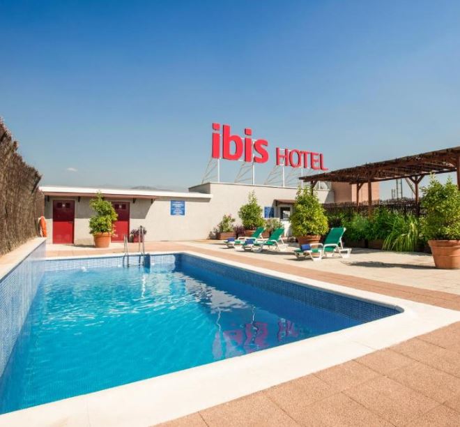 pool outside Ibis Hotel Granada. 20 Best Cheap Hotels in Granada for 2023