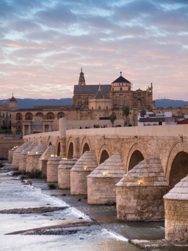 view of the Puente Romano de Córdoba in Spain