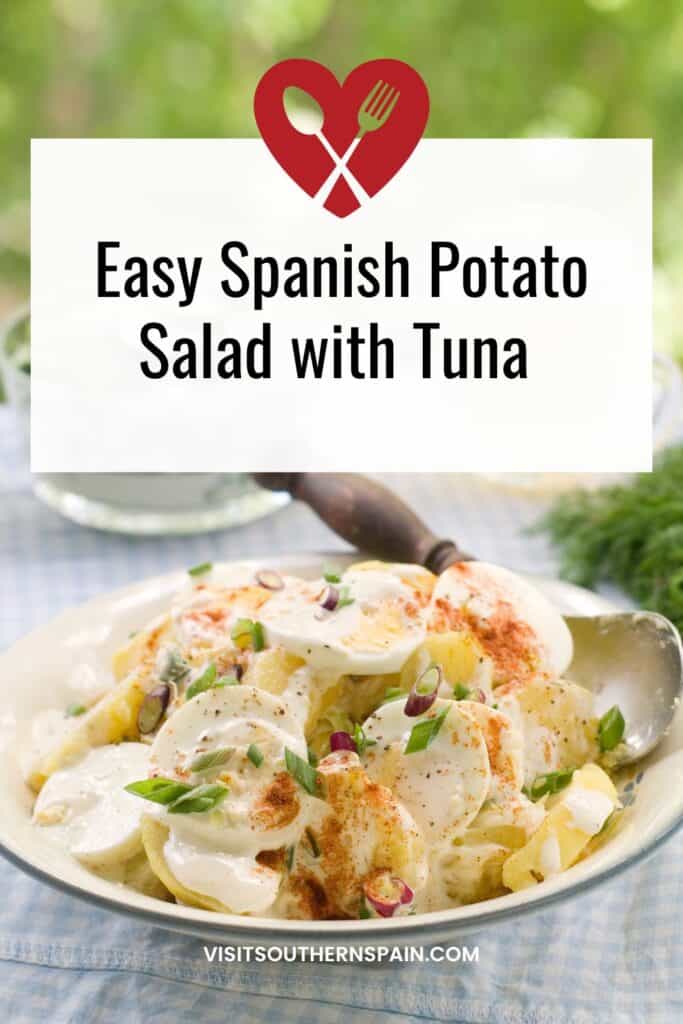 spanish potato salad with tuna with mayo.