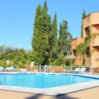 outdoor pool at the Porcel Alixares, one of the best 4 star hotels in Granada