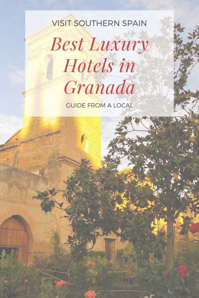 a pin with one of the best luxury hotels in Granada