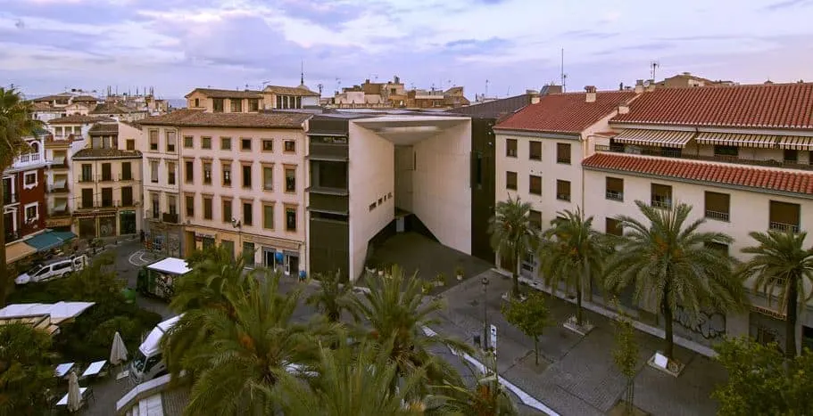 aerial view of Centro Federico García Lorca in Granada