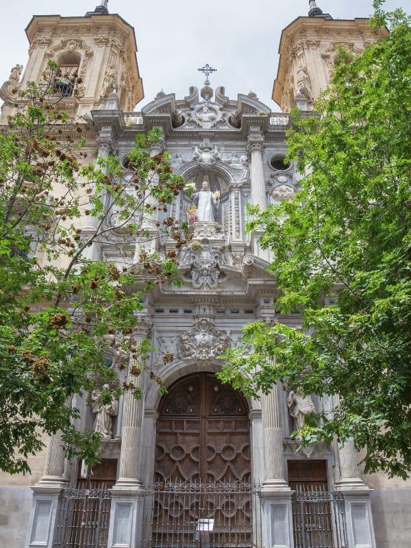 entrance to the Basílica San Juan de Dios in Granada