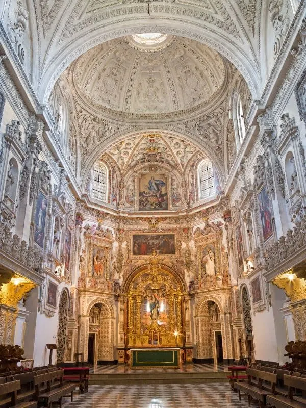 interior of the Monasterio de la Cartuja, one of the best places in Granada