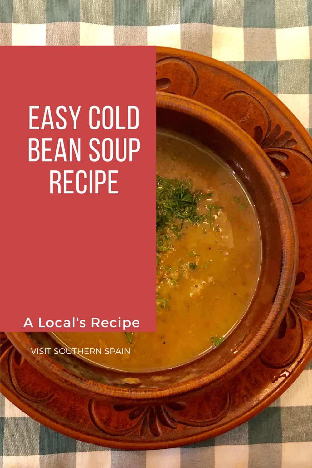 Simple Cold Bean Soup Recipe Visit Southern Spain