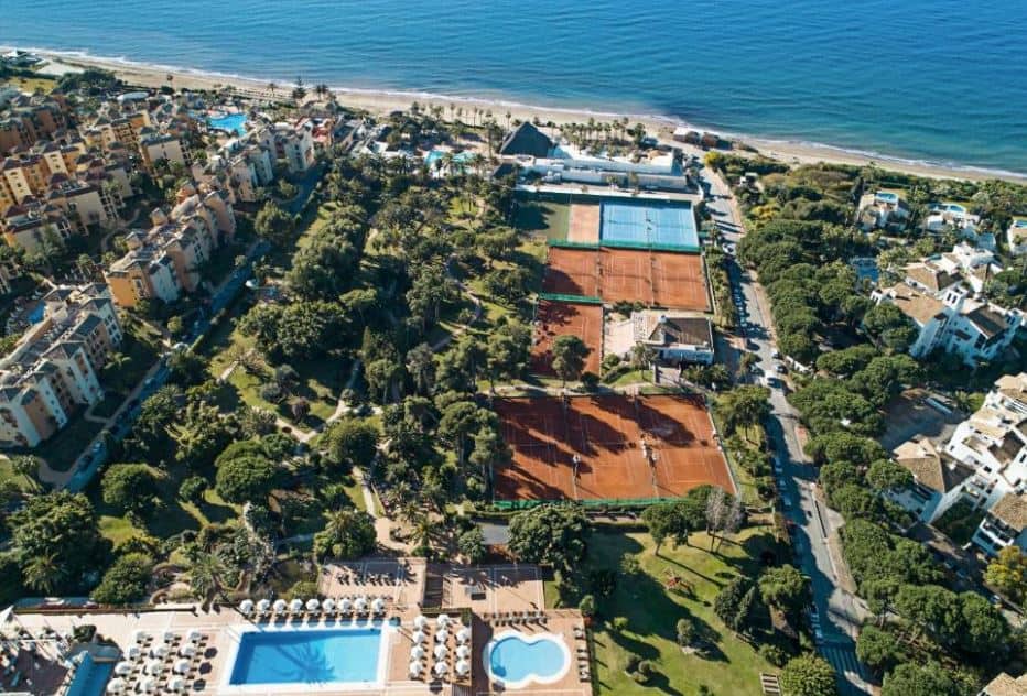 aerial view of the Don Carlos Resort & Spa in Marbella, luxury hotels in Andalucia