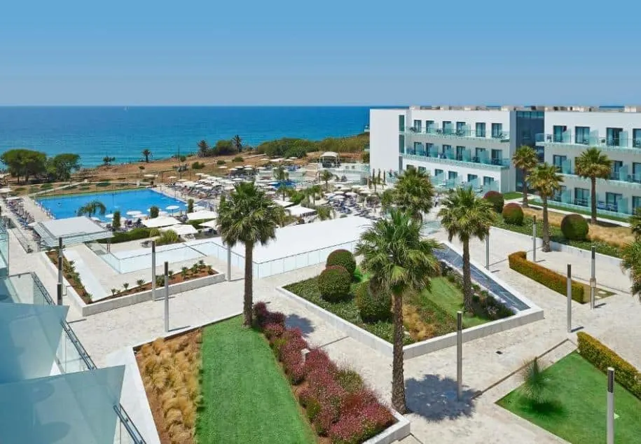 aerial view of the Hippels Gran Conil & Spa, luxury hotels in Andalucia