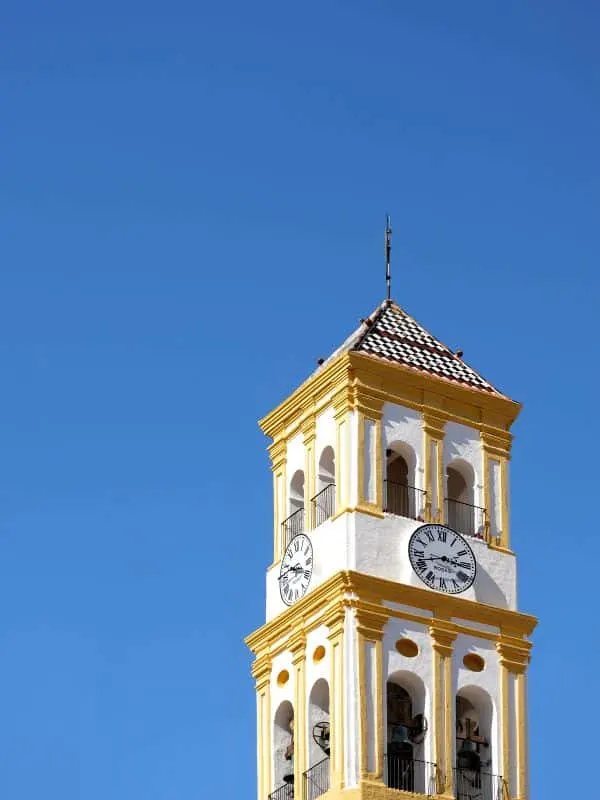 bell tower at the Iglesia de Nuestra Señora de la Encarnación in Marbella
