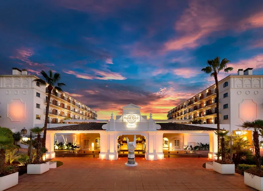 hard rock cafe in Marbella where the Marbella International Film Festival is held in October, one of the best resorts in Marbella