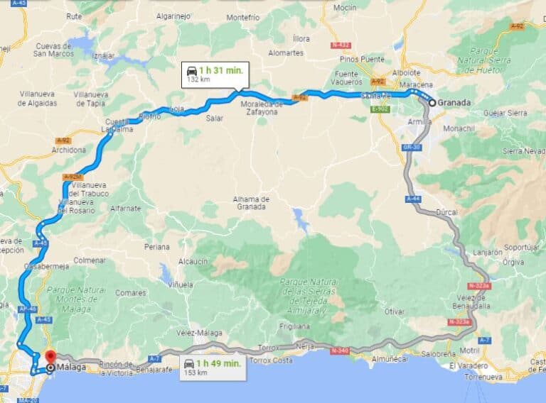 4 Ways To Get From Granada to Malaga - Visit Southern Spain