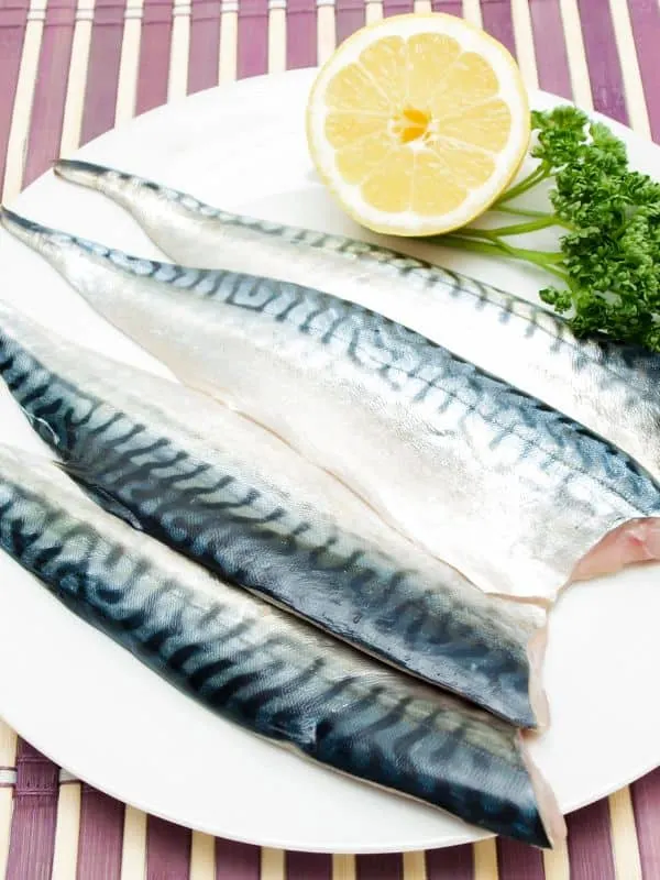 fresh mackerel fillets for the steamed mackerel recipe