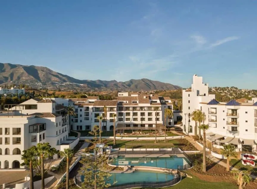 aerial view of the La Zambra Resort GL, part of The Unbound Collection by Hyatt, best golf resorts in Malaga