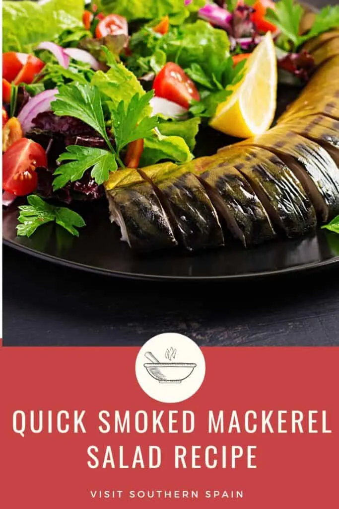 a pin with a smoked mackerel salad recipe