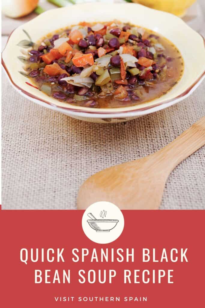 14 - Easy Spanish Black Bean Soup Recipe