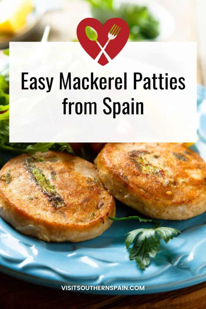 a pin with a mackerel dish made with Easy Mackerel Patties Recipe