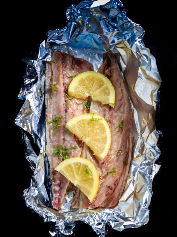 fish cooked in foil made with the frozen mackerel recipe