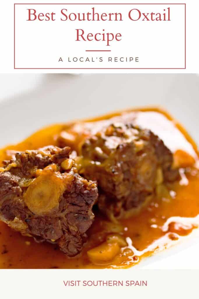 a pin with a southern oxtail recipe with sauce