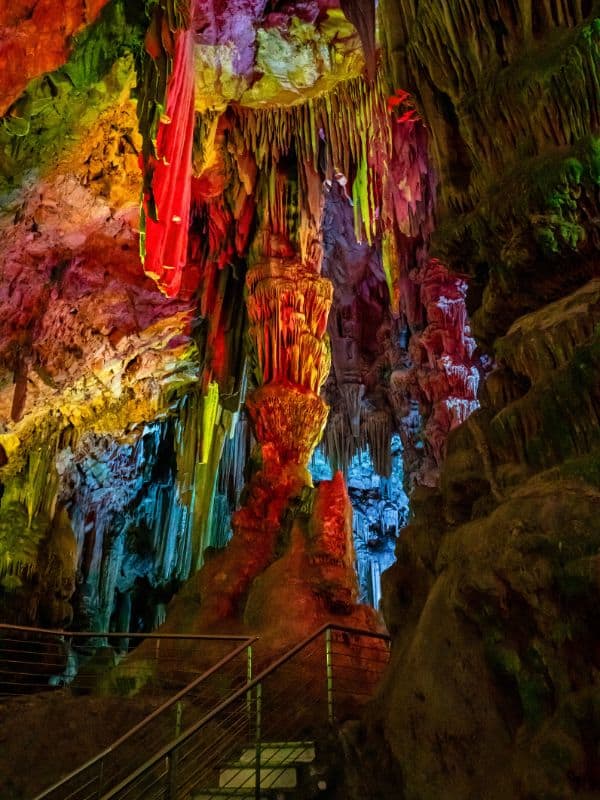 interior of the St Michael’s Cave in Gibraltar