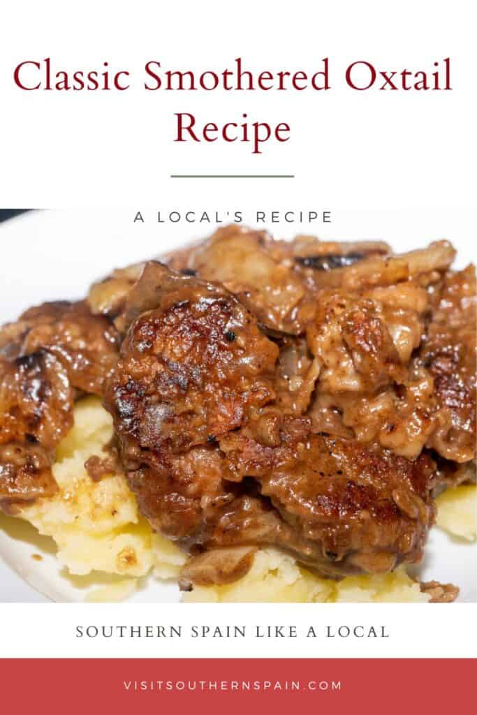 a pin with smothered oxtail recipe served with potatoes