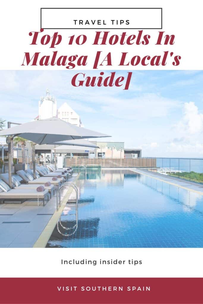 a pin with a rooftop pool at one of the Top 10 Hotels In Malaga