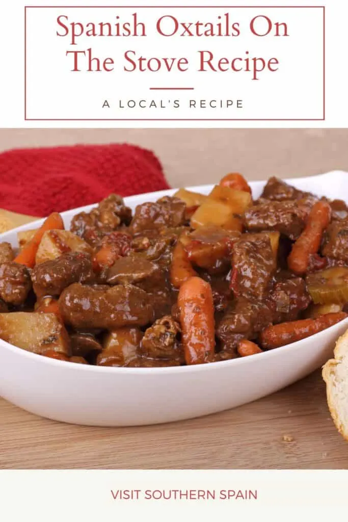 a pin with Oxtails On The Stove recipe