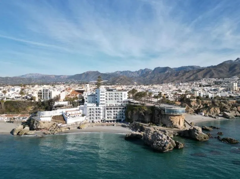 aerial view of the Hotel Balcón de Europa in Nerja, Malaga