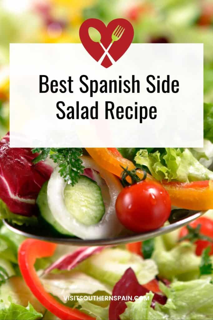 a pin with a Spanish Side Salad