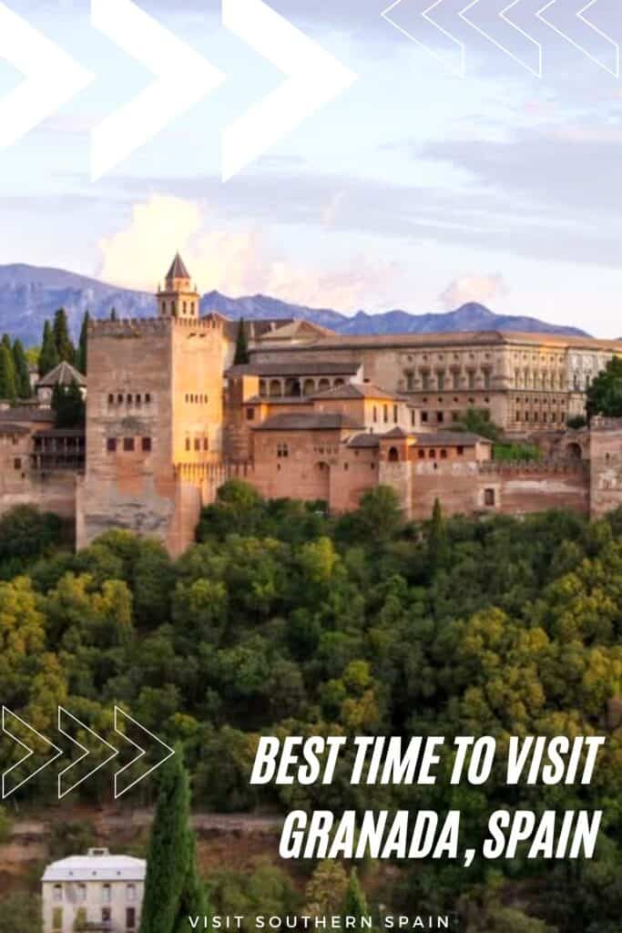 view of the ancient arabic fortress of Alhambra