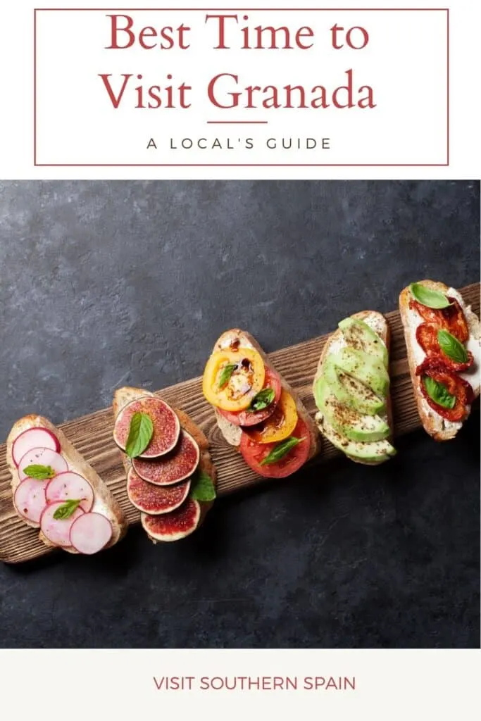 top view of an assortment of tapas on a wooden cutting board