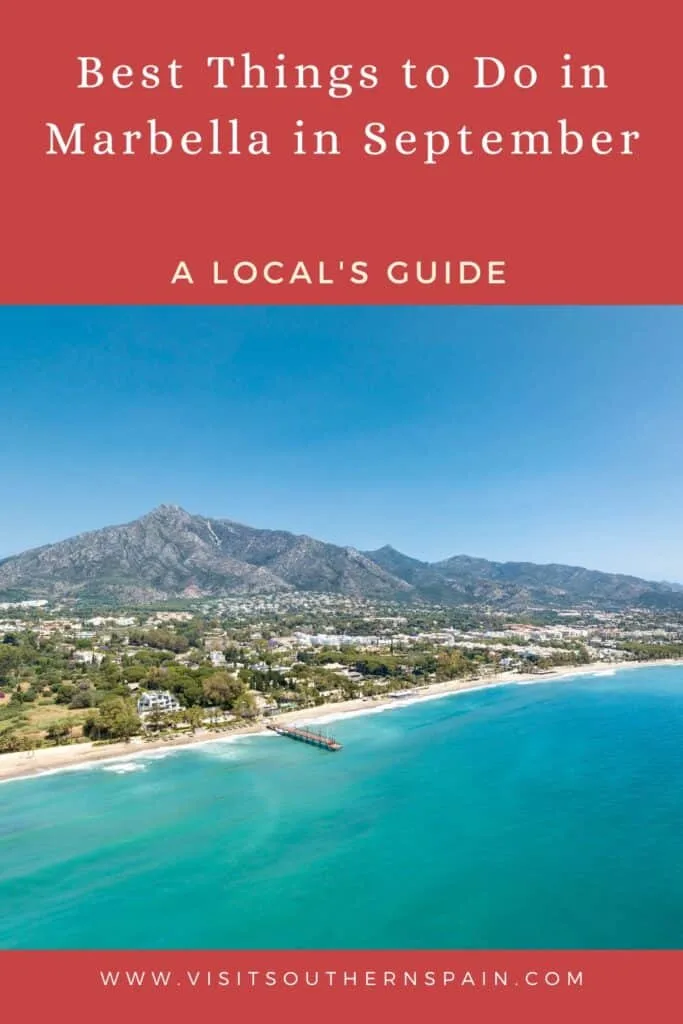 an aerial view of a beach, town, and mountain with the blue sea and sky