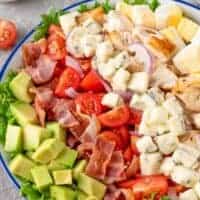 spanish avocado salad in a bowl