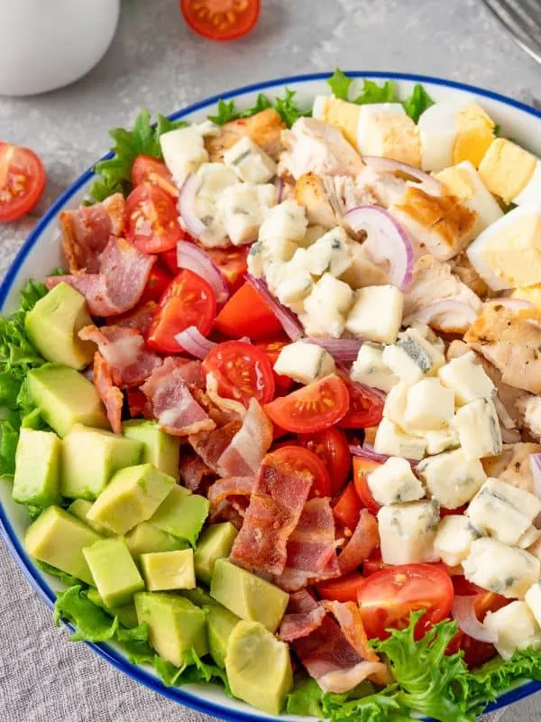 spanish avocado salad in a bowl