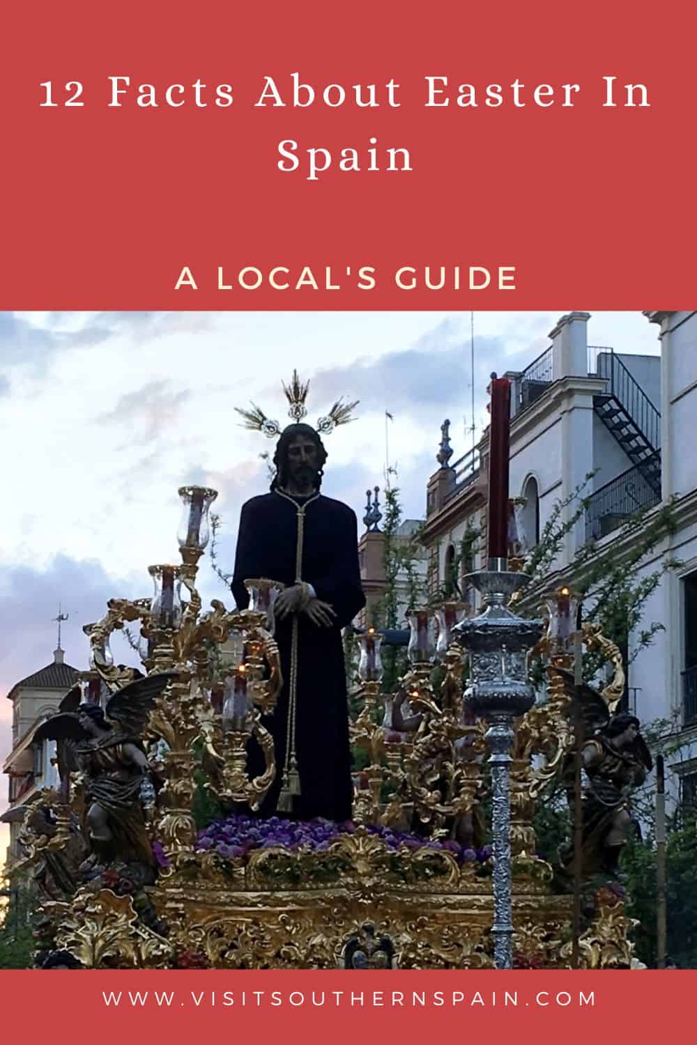 a pin with a procession in Spain for Holy Week. Facts About Easter In Spain