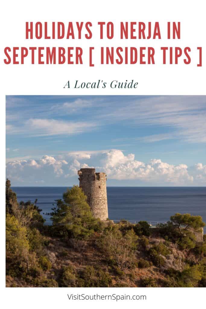 a pin with a landmark in Nerja, Holidays To Nerja In September