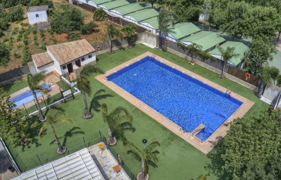 aerial view of Glamping -Bungalows El Faro in Cadiz